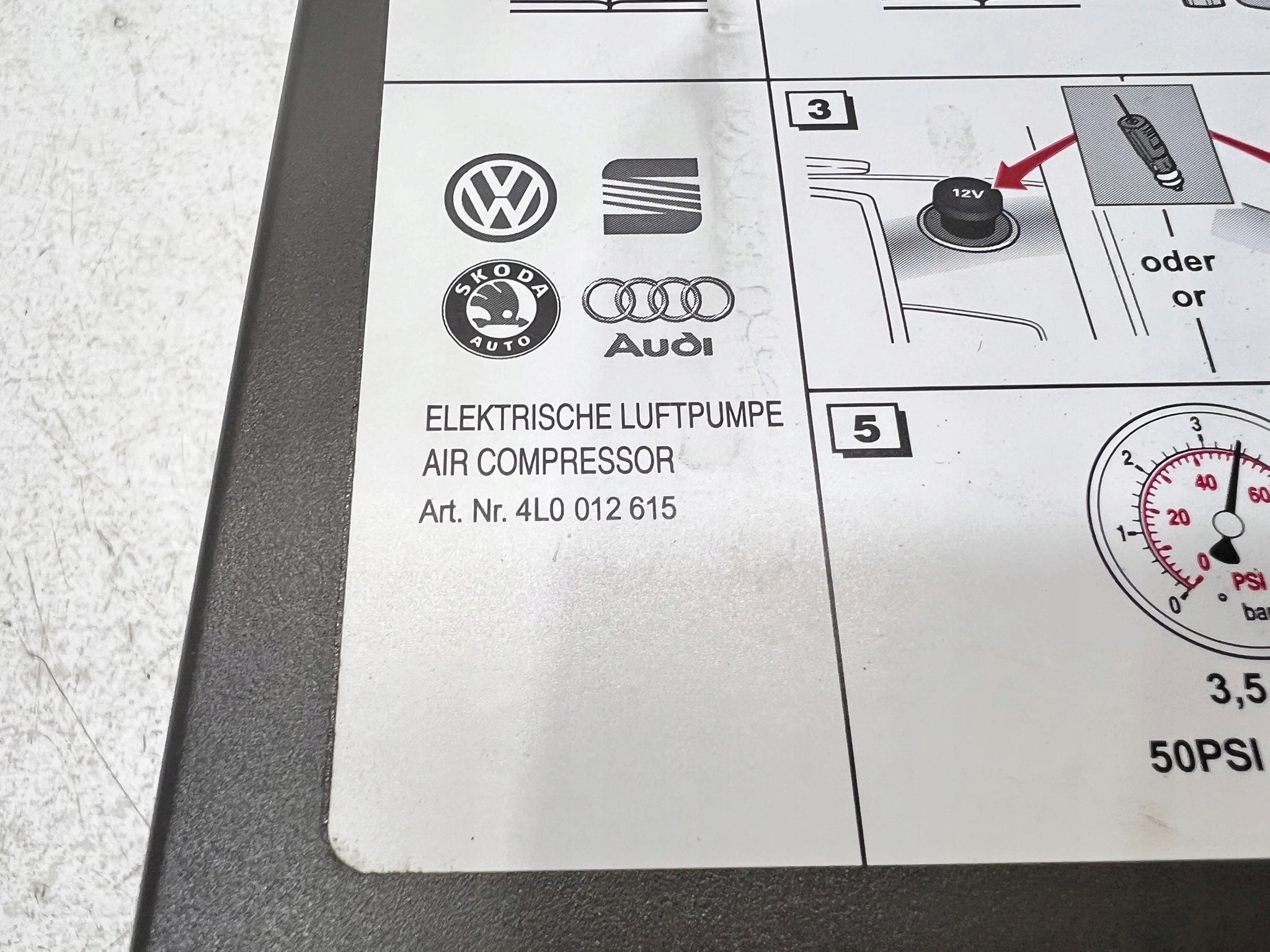 compressor; air AUDI Q7 4M 4L0012615