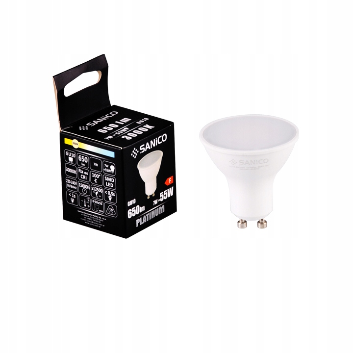 

Żarówka GU10 Led Smd 7W Ciepła Biała