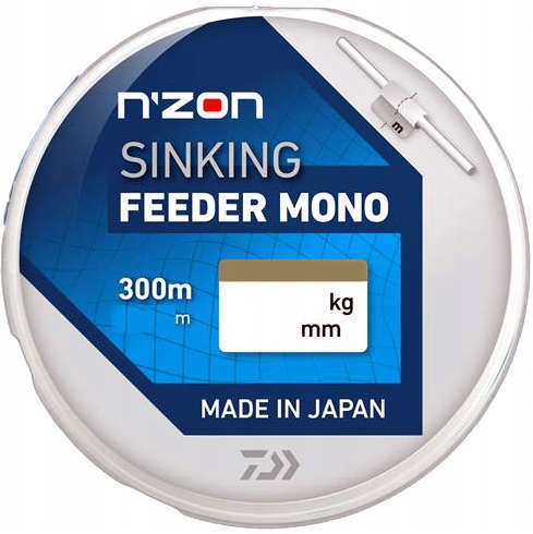 Żyłka Daiwa N'Zon Sinking Feeder Mono Brązowy|0.18mm|2.35kg|300m