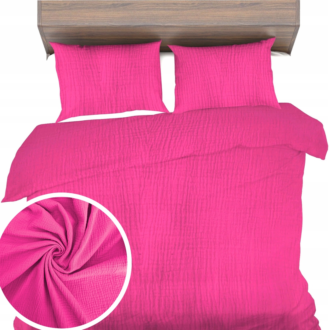 Povlečení Mušelín 160x200+1x70x80 Jemné prodyšné povlečení Přírodní Eko