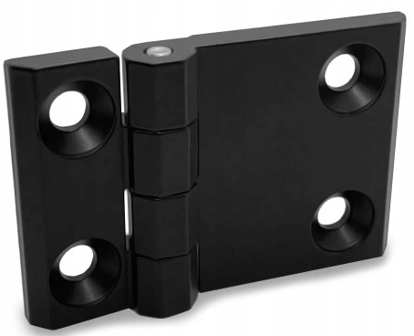 Zawias płaski 60x90mm z otworami czarny SSOB