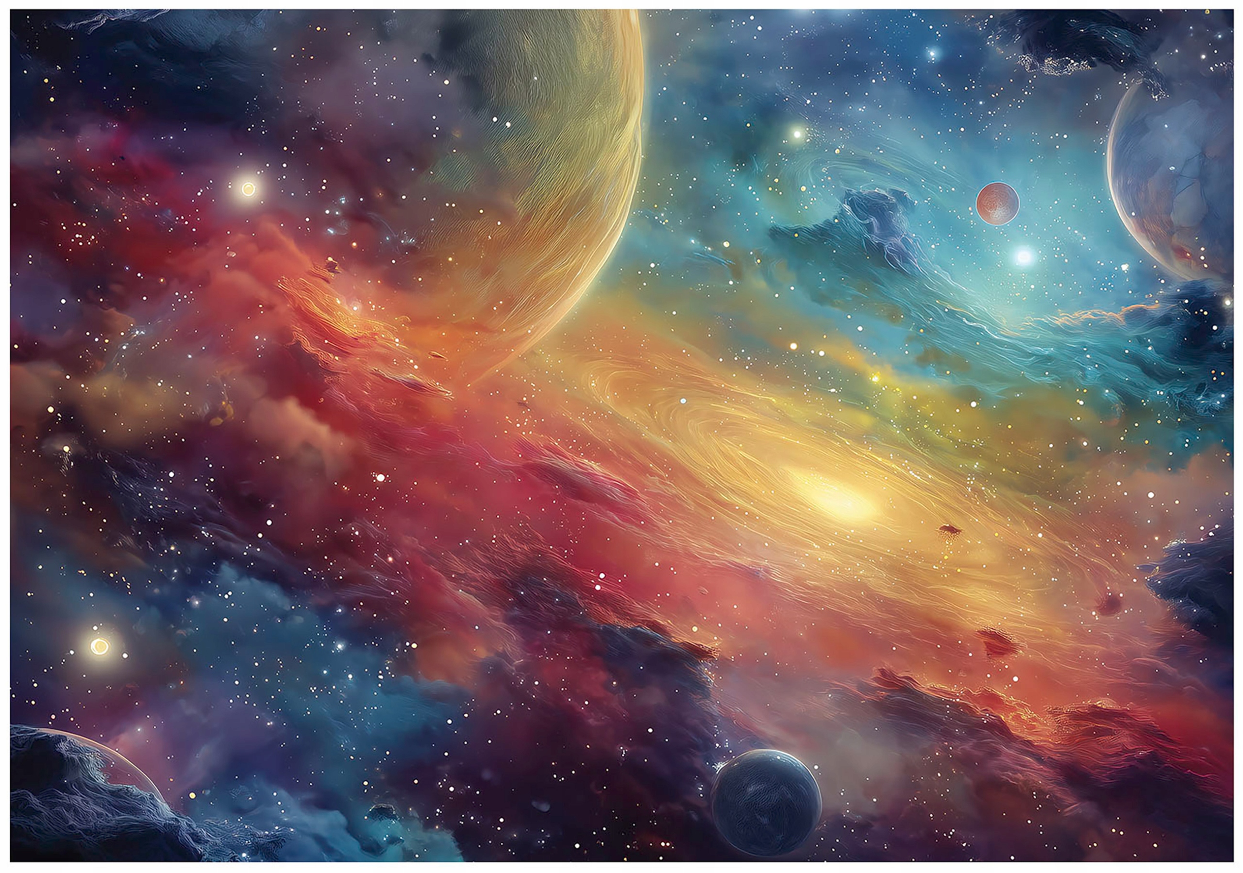 Fototapeta Pro Děti Vesmír Planety Tapeta Do Dětského Pokoje 300x210