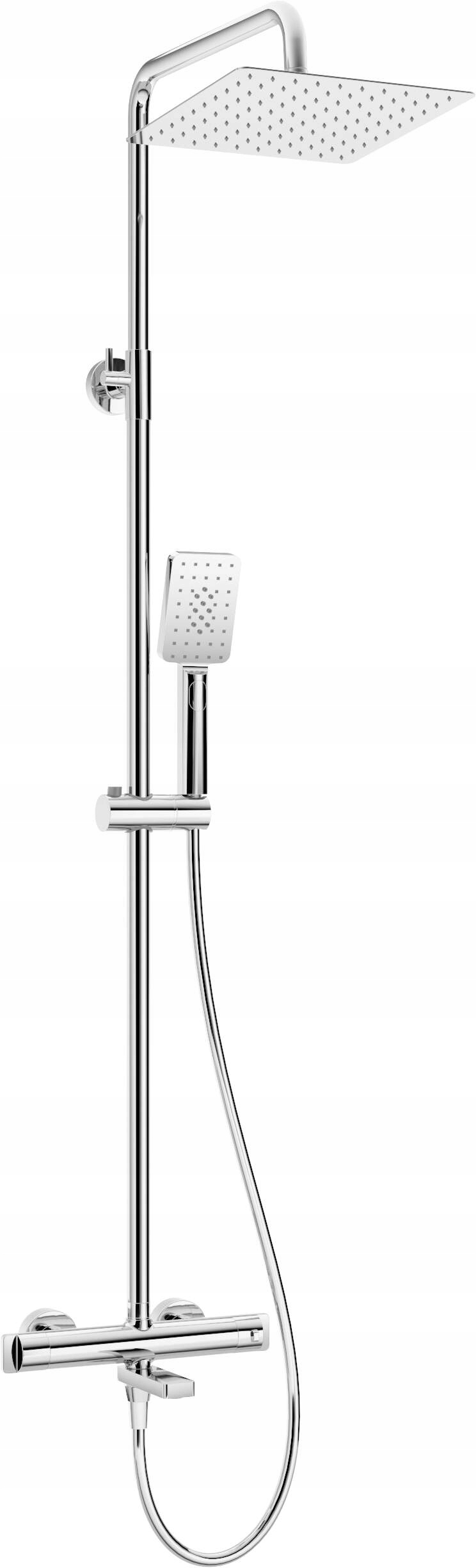 Deante Dažďová sprcha s termostatickou vaňovou batériou Nac 01HT