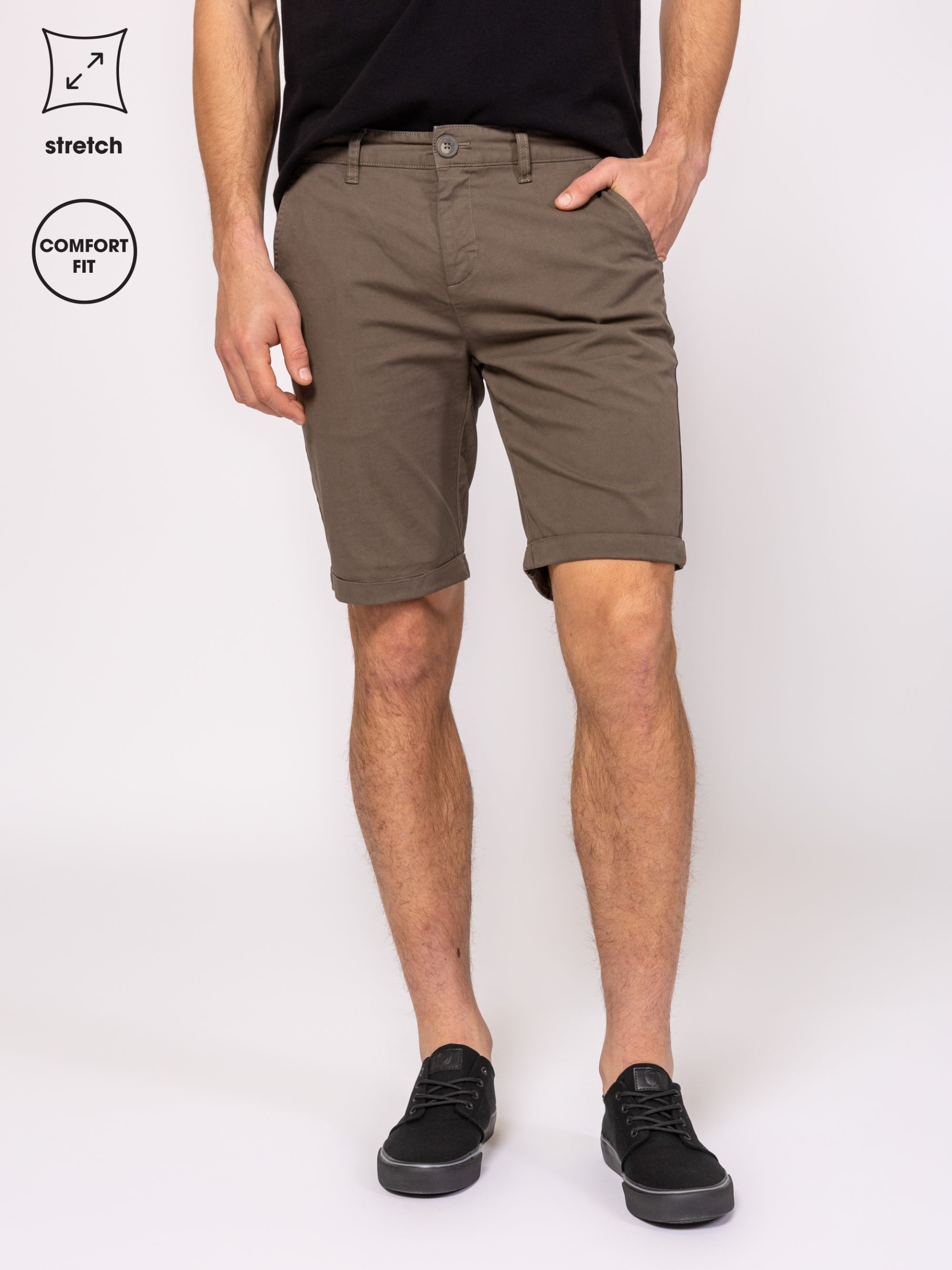 Heavy Tools Pánské Krátké Kraťasy Šortky WARMANS25 Olive Olivové XXL