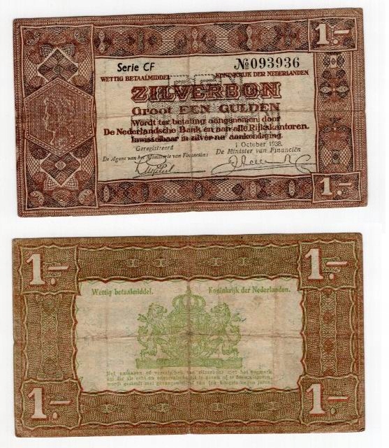 HOLANDIA 1938 1 GULDEN