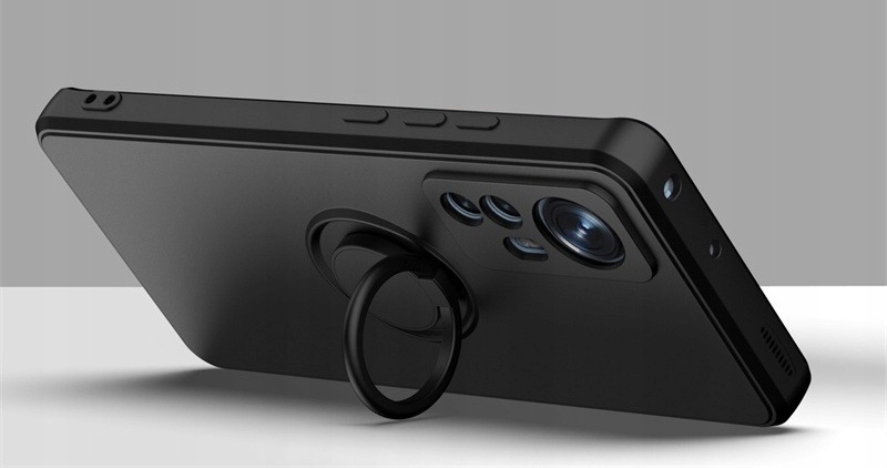 Etui Ring Fiber do Xiaomi Redmi Note 12S - Czarny Dedykowany model Redmi Note 12S