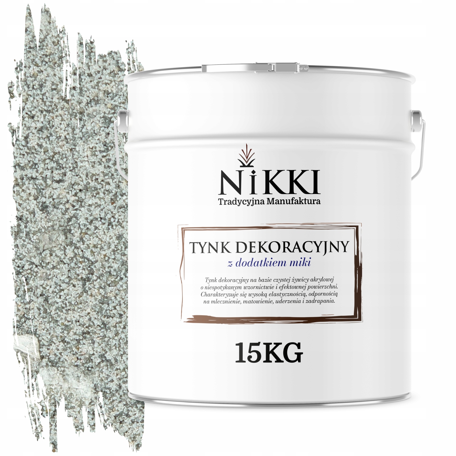 Mozaiková Omietka Jemnozrnná 15 Kg Sivá S Perleťovou Sľudou D903