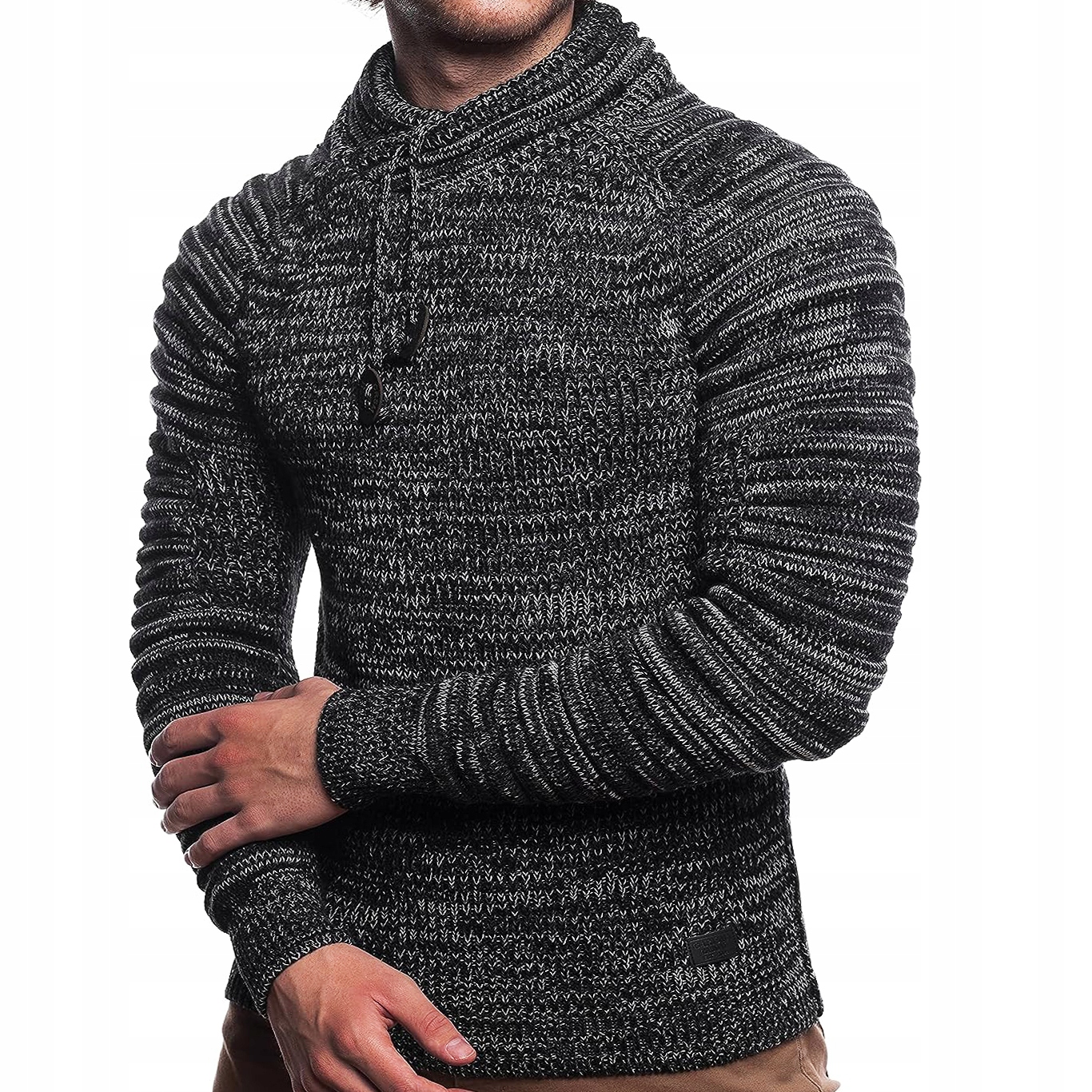 Teplý pánský svetr Pologolf Stojáček Tlustý Mikina