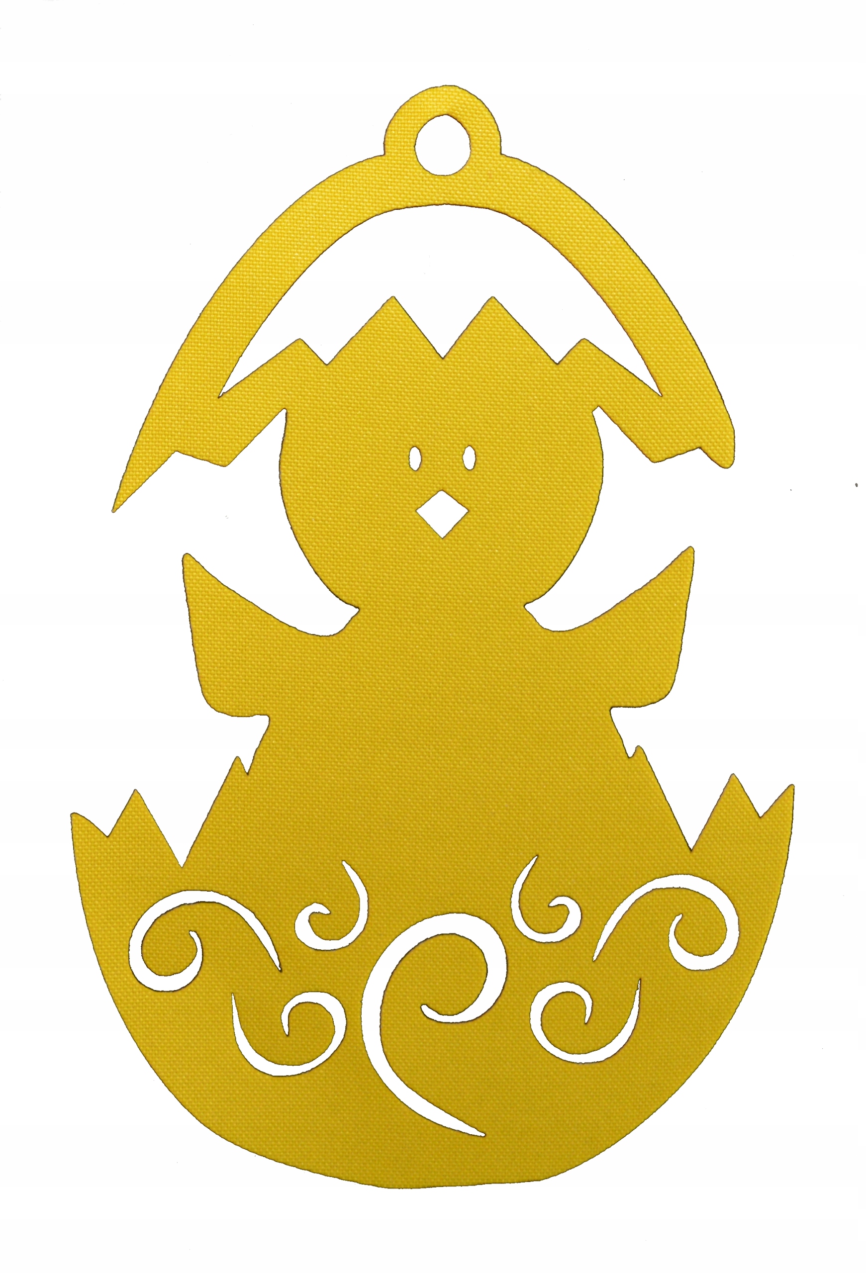 

5. Zawieszka ażurowa jajko święta Wielkanoc kurka