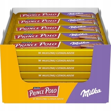 Levně Prince Polo Wafelky Milka XXL 45g 35ks