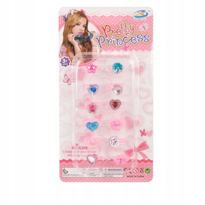 ASKATO ZESTAW PIERŚCIONKÓW dla dzieci 3+