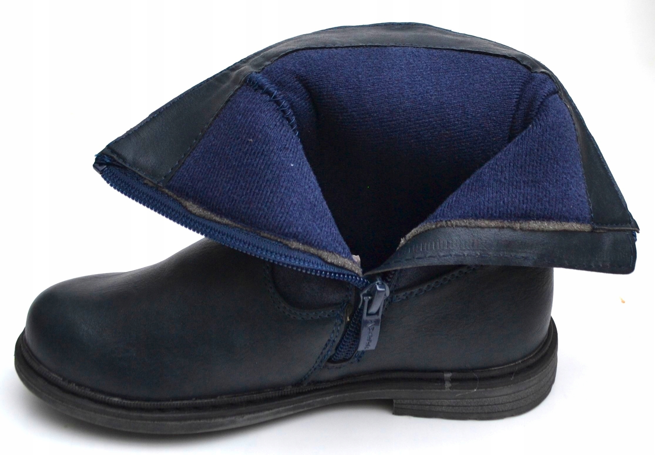 KOZAKI botki kozaczki lekko ocieplane zamek R-34-21cm Płeć dziewczynki