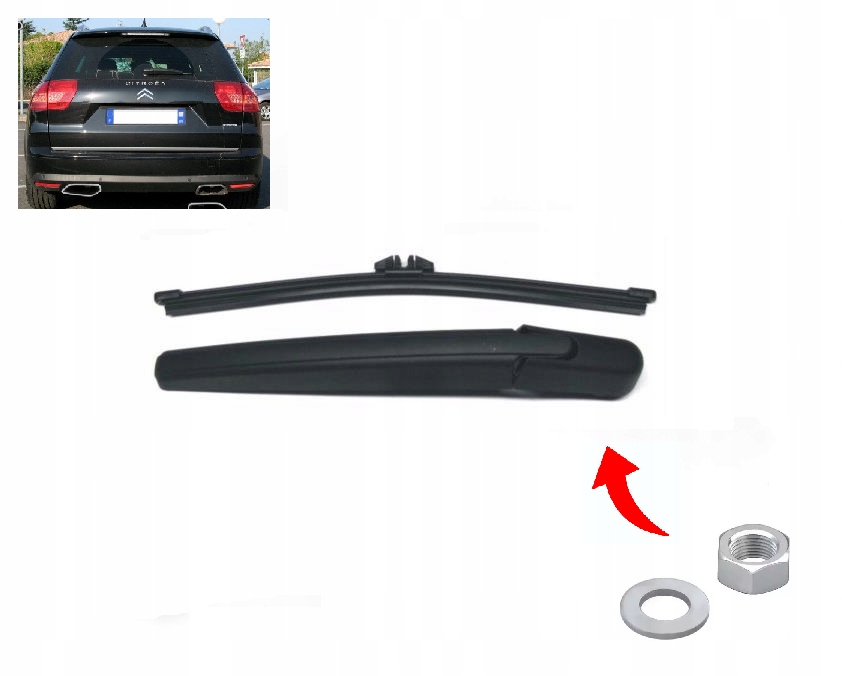 RAMIĘ + WYCIERACZKA TYŁ CITROEN C5 KOMBI 2008-