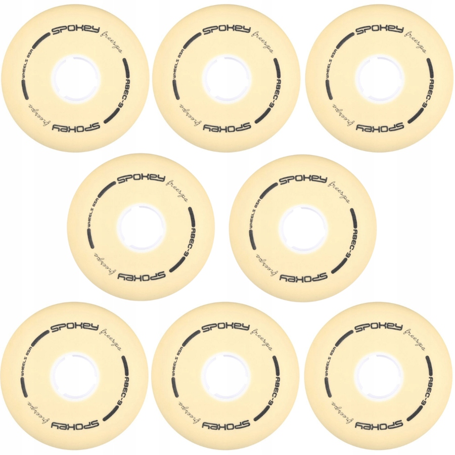 Sada 8 bruslí pro kolečkové brusle 80 mm ABEC-9 bez ložisek