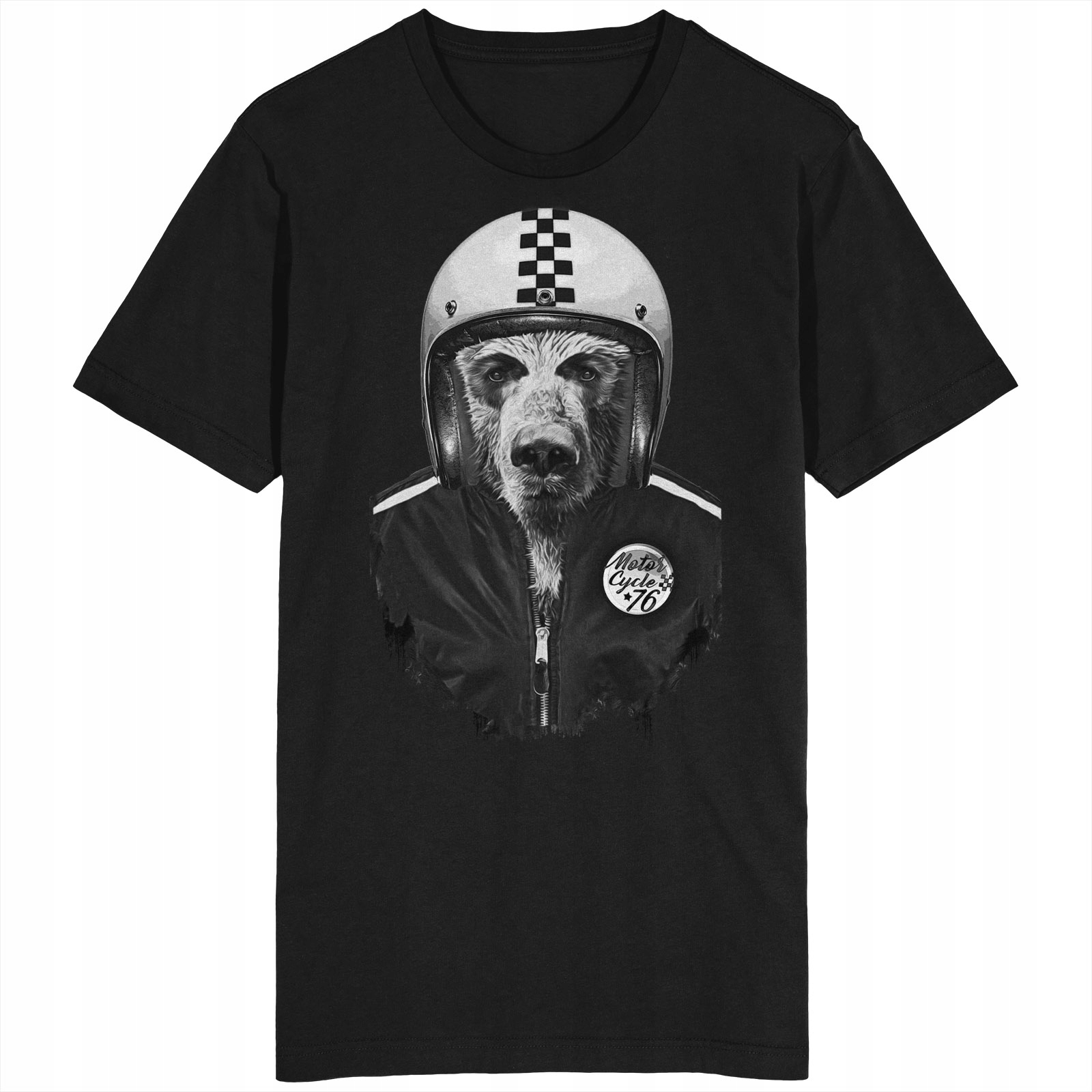 

Dog Racer Koszulka Motocyklista Motor Pies Retro