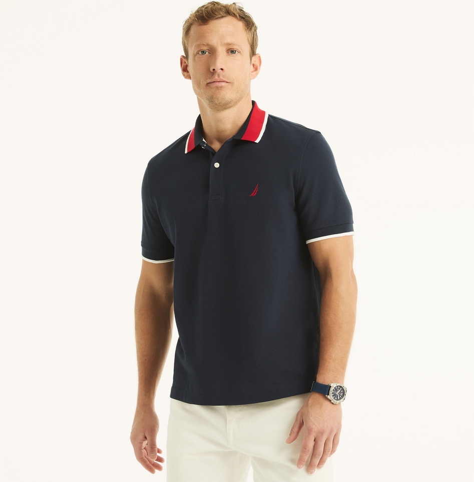 Nautica pánské polo tričko Sustainably Polo modré XXL