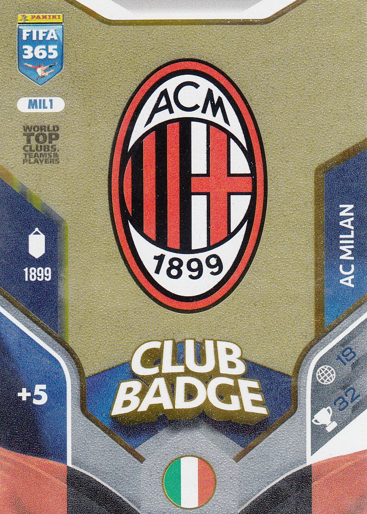 Karta Kolekcjonerska Panini Fifa 365 2026 Club Badge Ac Milan MIL1