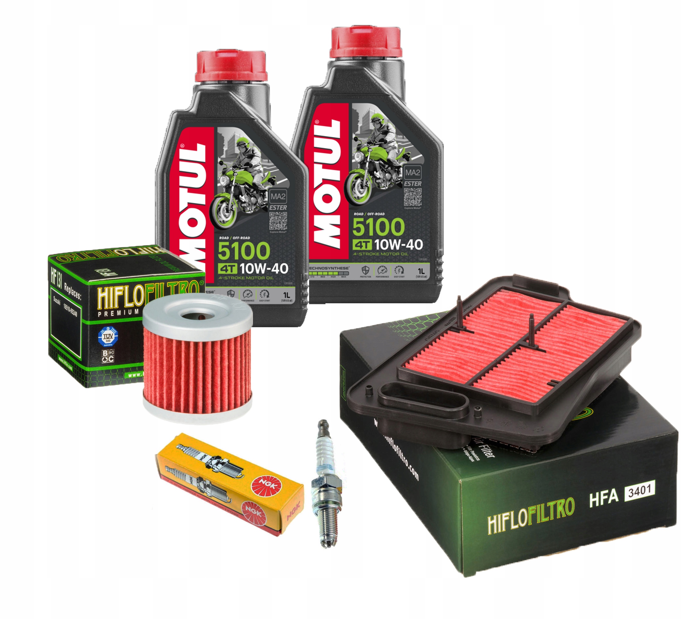 

Olej Motul Suzuki Burgman An 400 07-17r Filtr Ngk