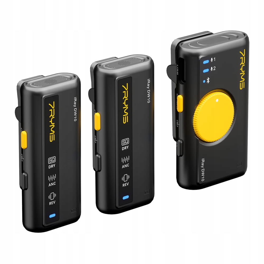 Bezprzewodowy mikrofon 7Ryms iRay DW10 [mini jack 3,5mm + USB-C] podwójny C Model DW10AB