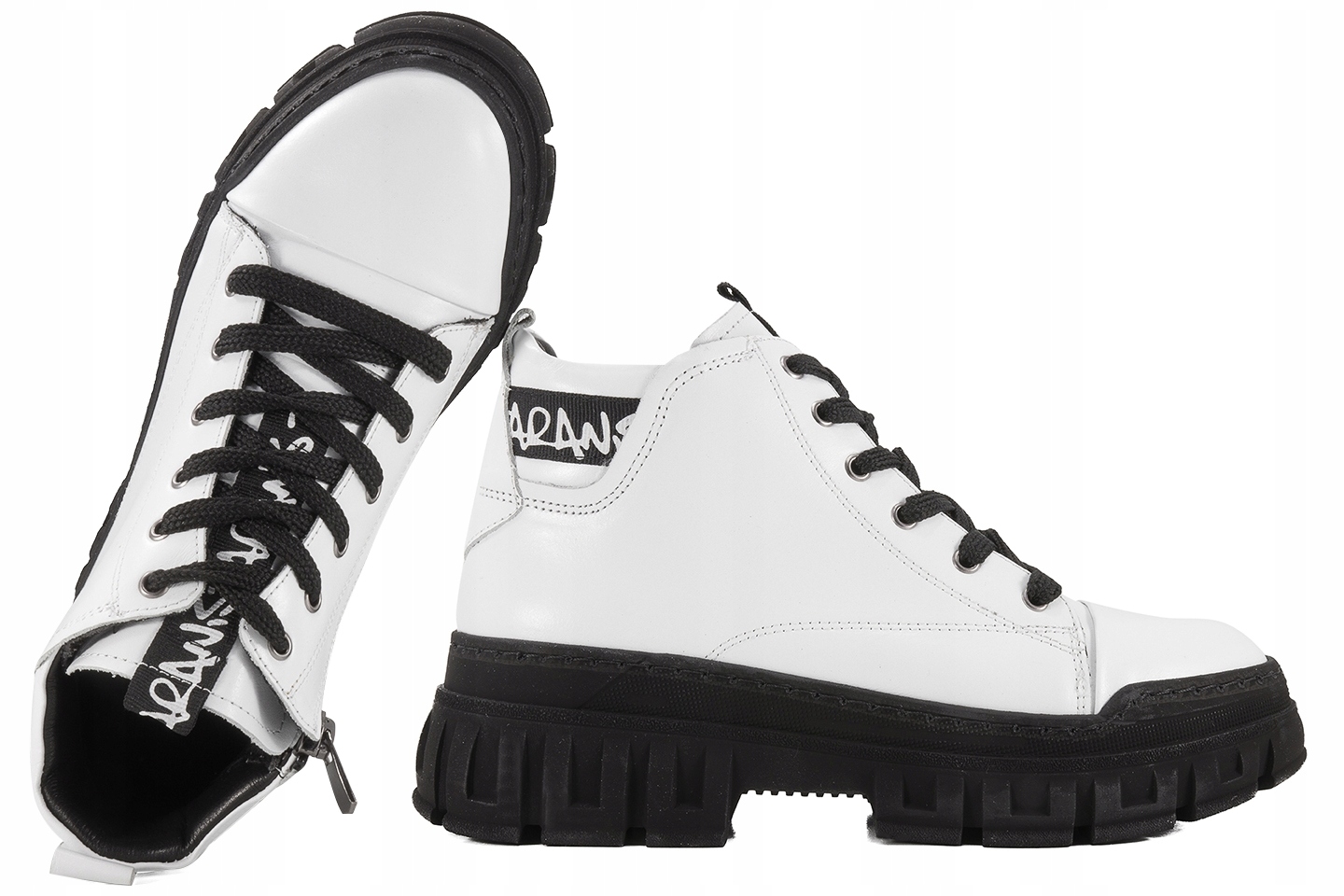 Loretta Vitale 11 Dámské Boty Zateplené Zimní Kotníkové Boty Kůže 37 Bílá