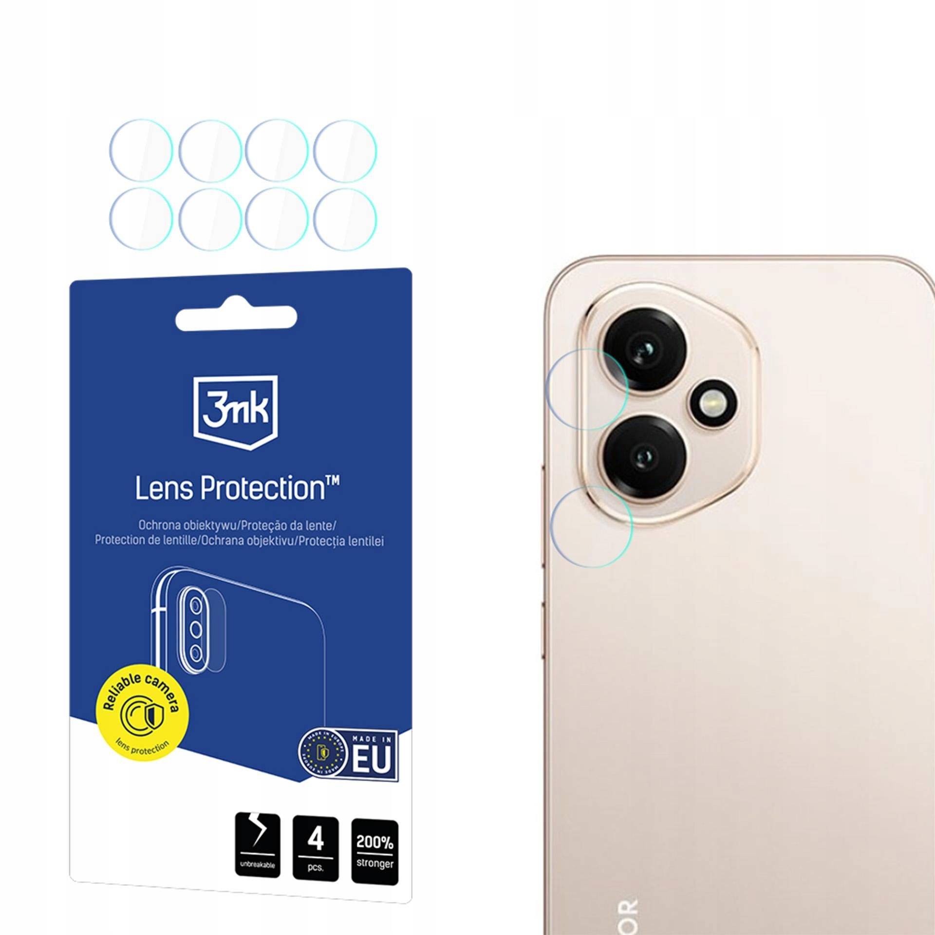 4x Szkło na obiektyw aparatu do Honor 400 3mk Lens Protection