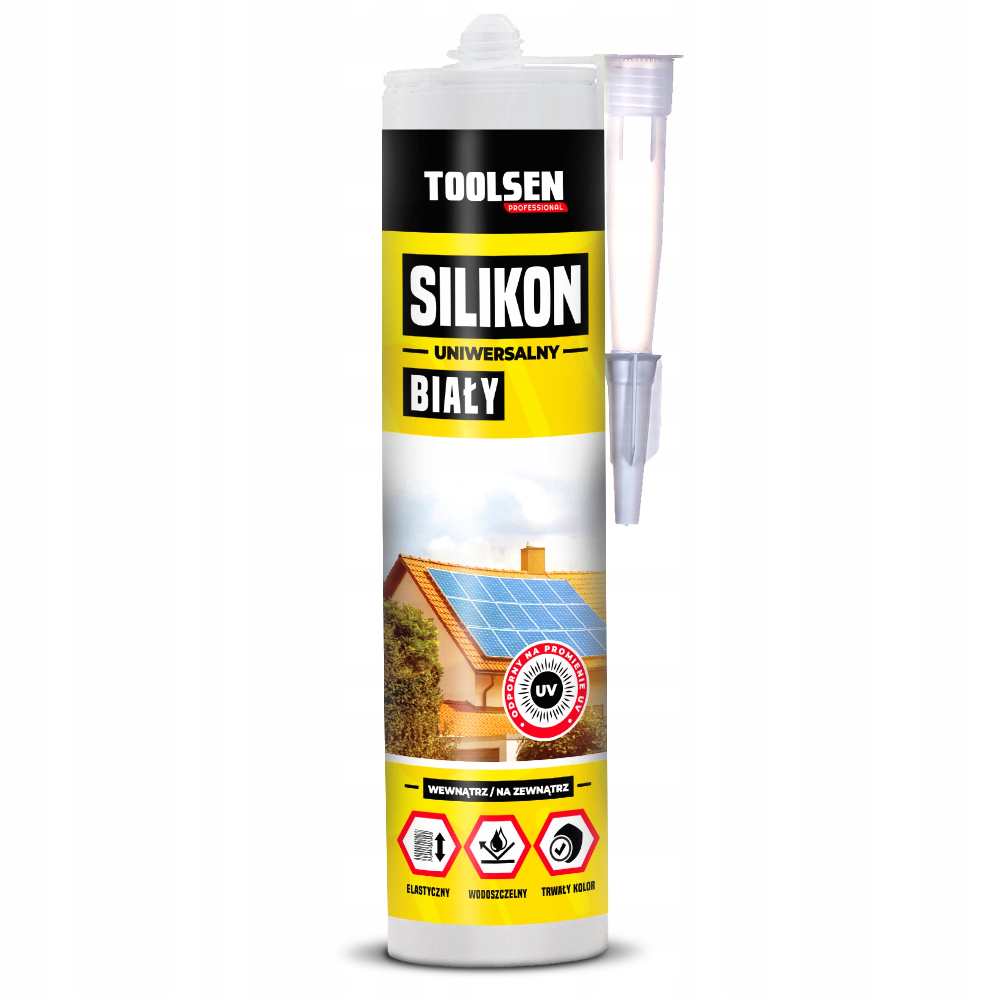 SILIKON UNIWERSALNY Biały TOOLSEN