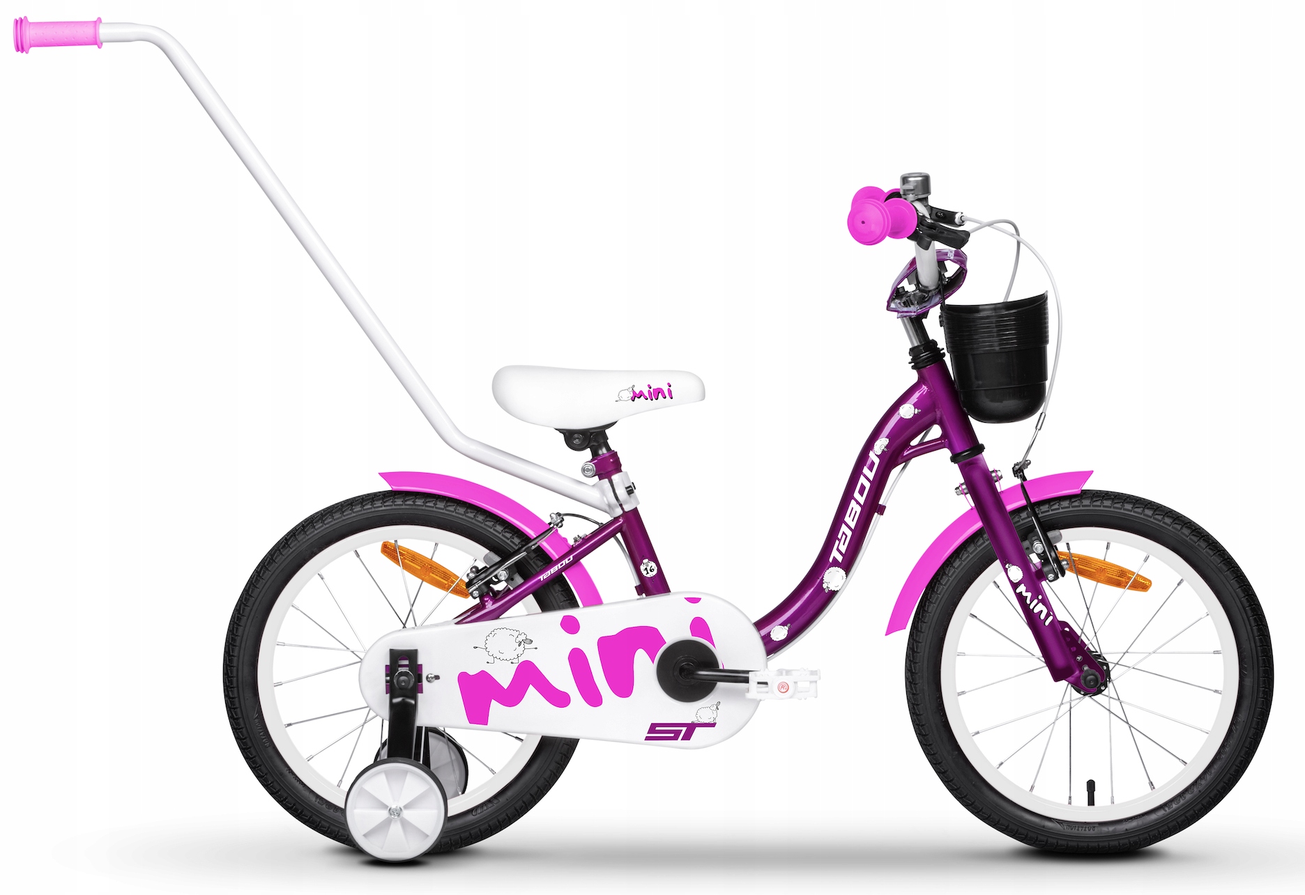 Rower Dziecięcy Rowerek 18 Cali Dla Dziewczynki Lekki Prowadnik Koła Boczne