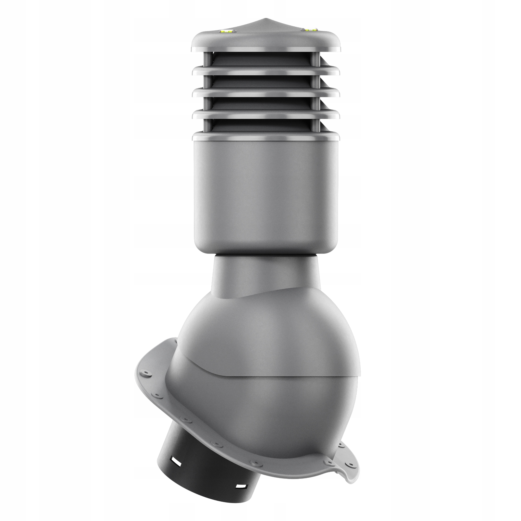 větrací komín Izolovaný Smart fi125 plechová střešní krytina Grafit 7024