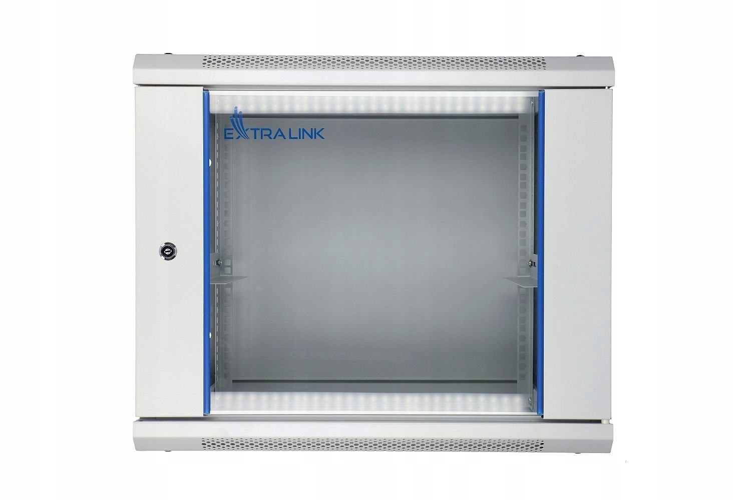 Szafa rack montowana na ścianie Extralink 9U 600x450 Szara