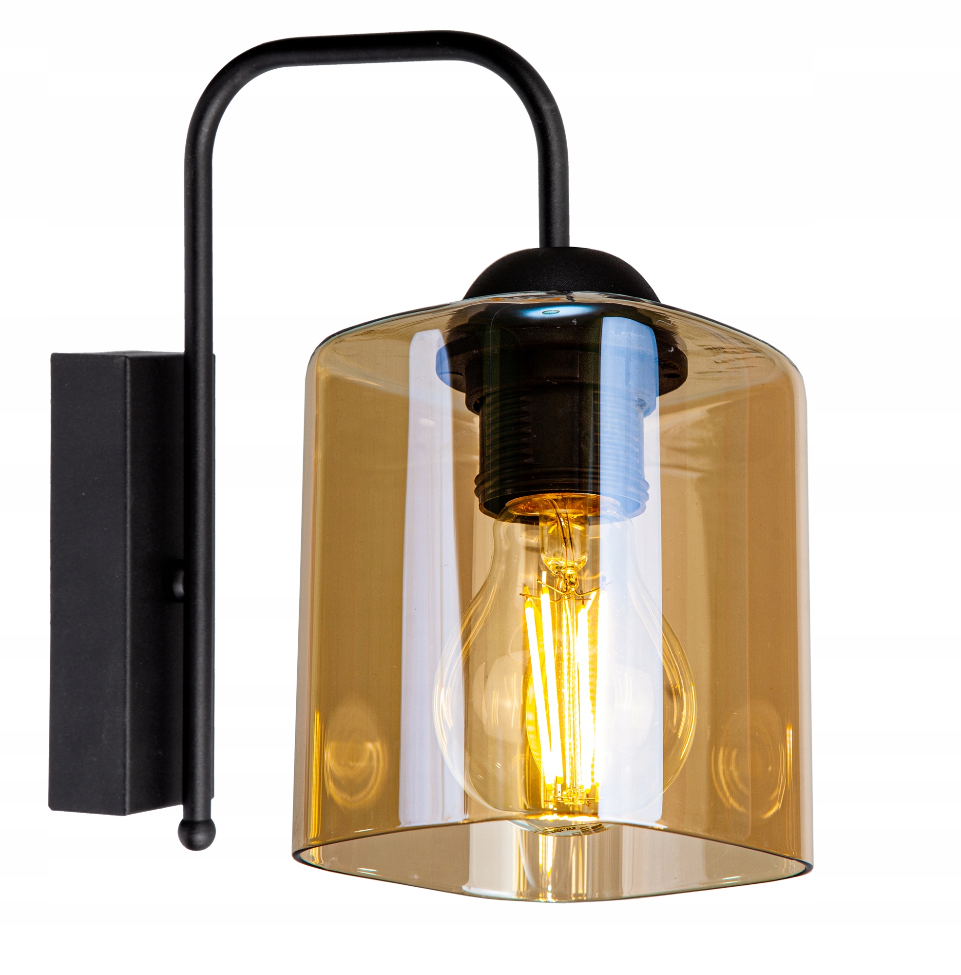 

Kinkiet Ścienny Szkło Loft Edison Kryształ Led