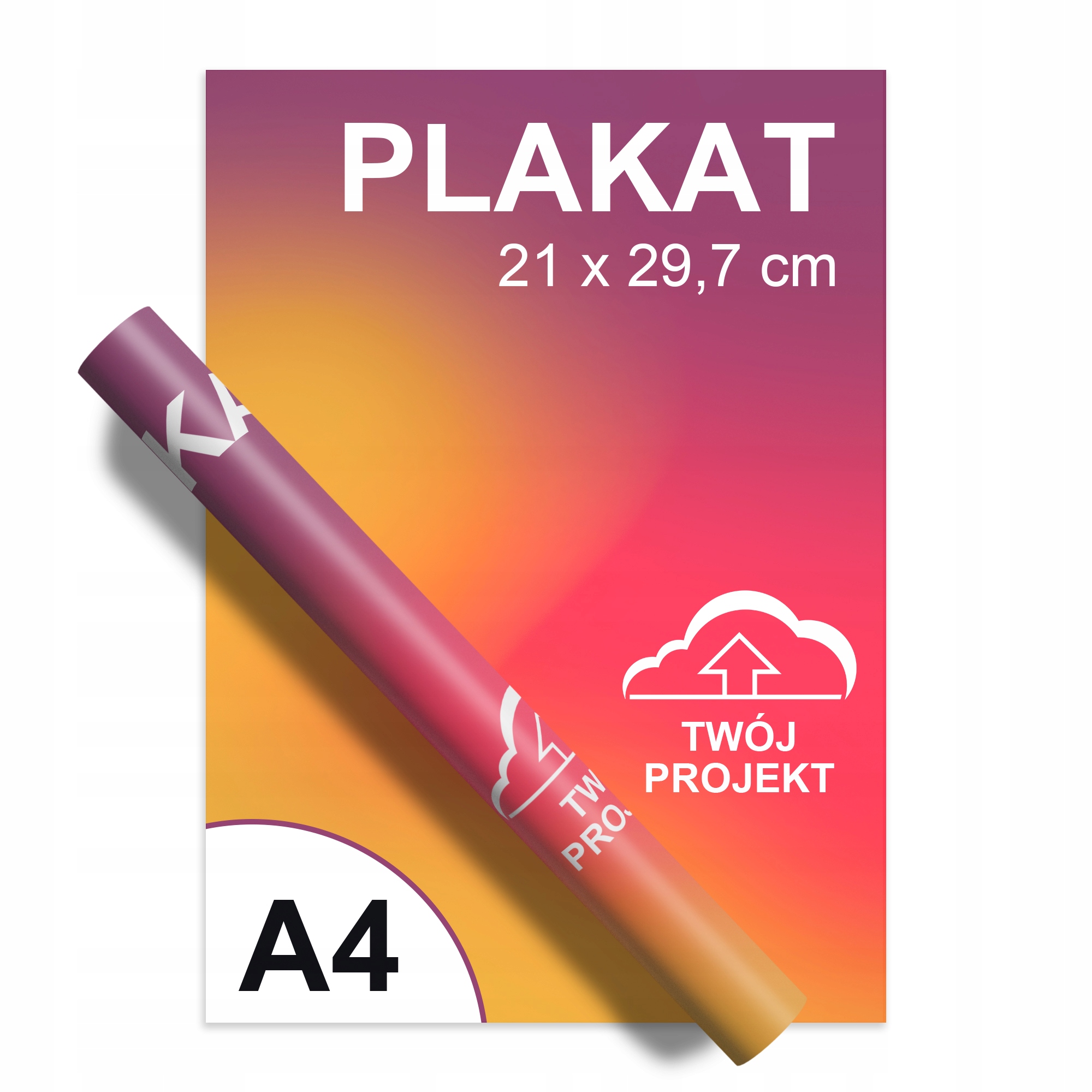

Plakat A4 z własnego projektu papier 130g 100szt