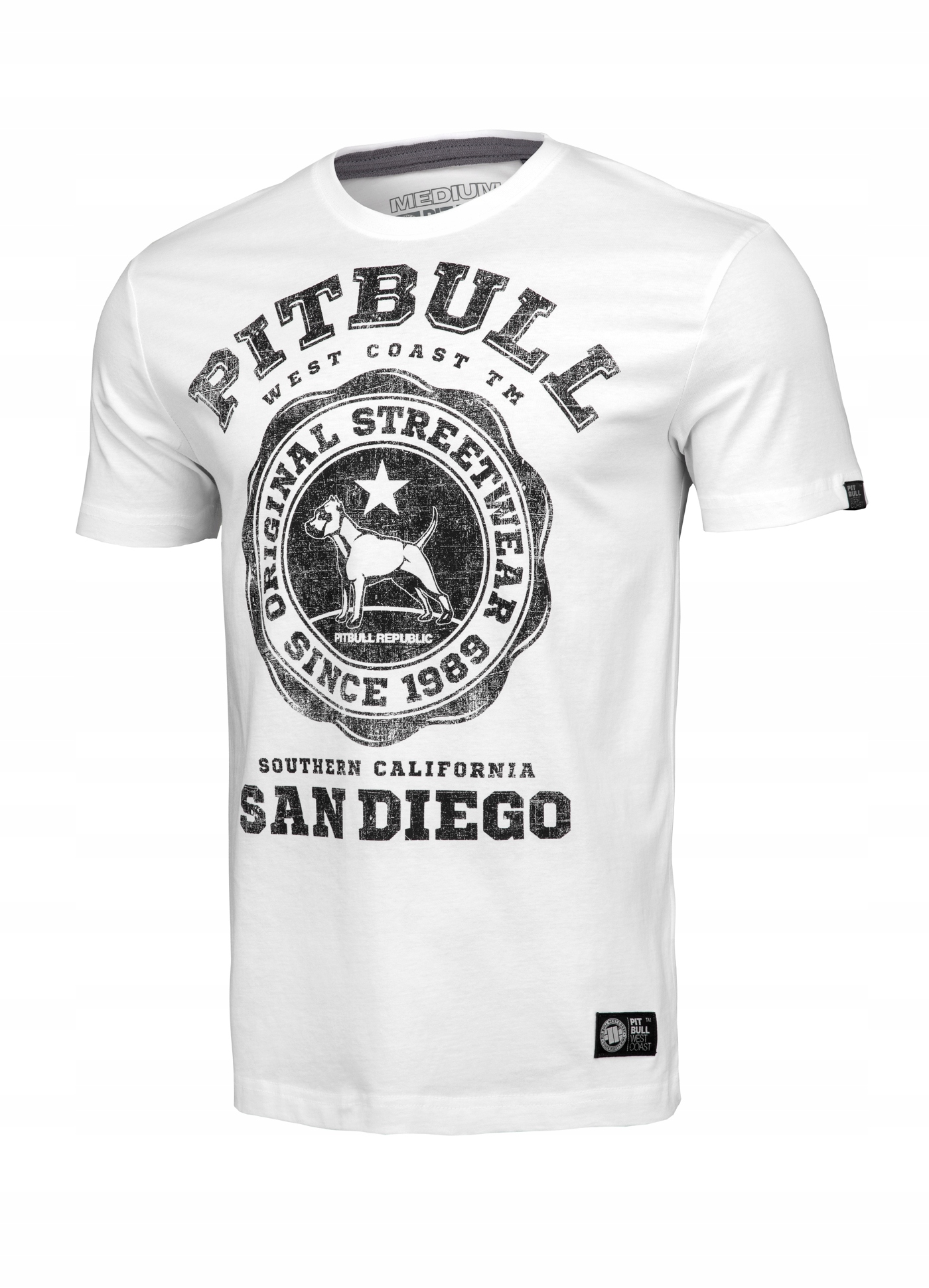 

Pitbull Koszulka University Logo (M) Biała