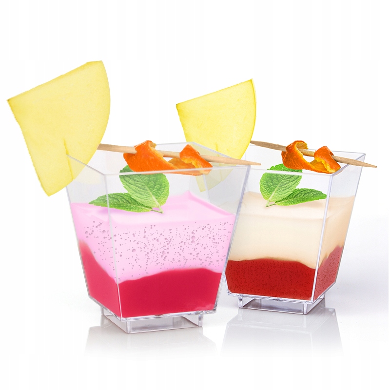 KUBECZKI MAŁE NA MINI DESERY 60ML PIRAMIDA 50SZT.