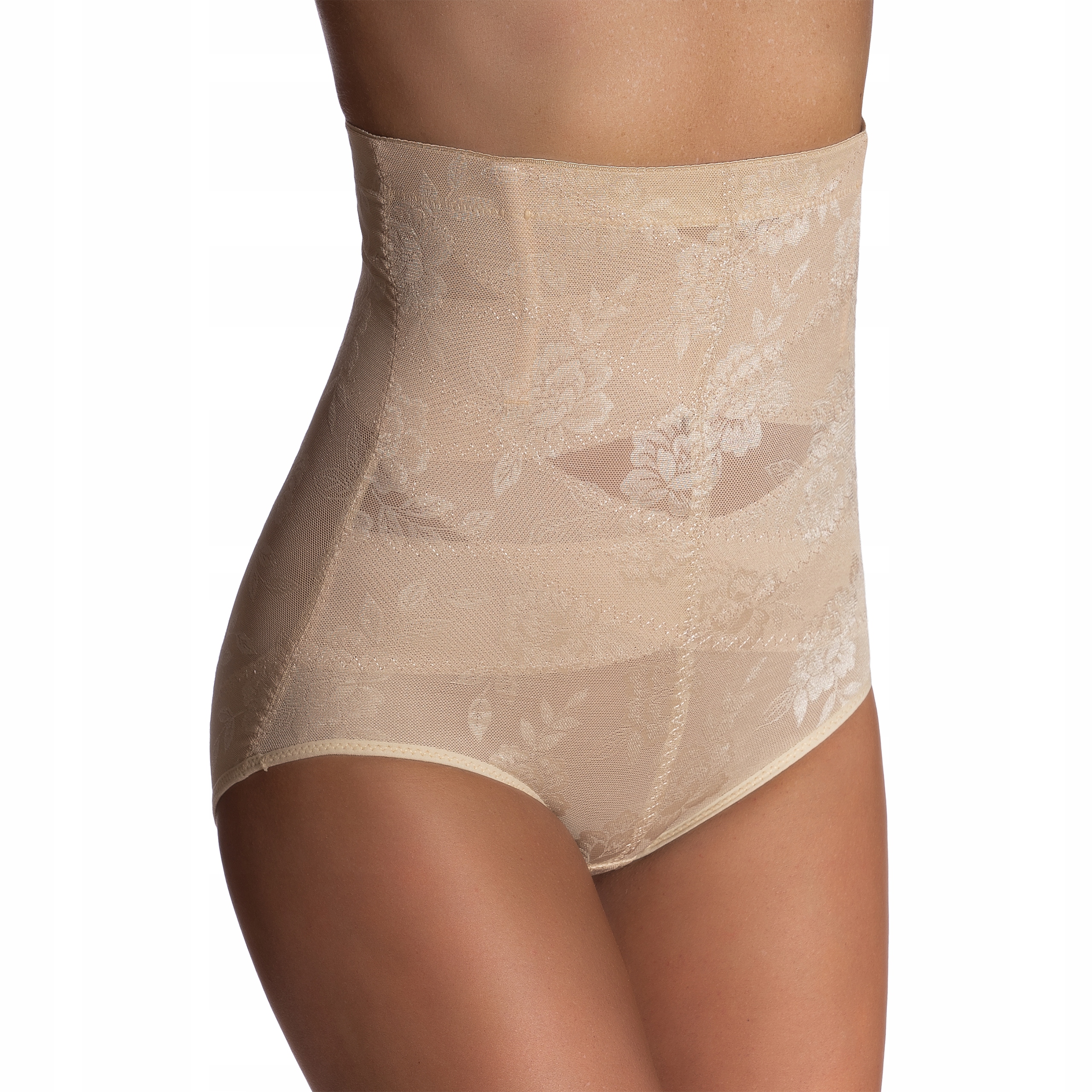 BAWEŁNIANE mocno WYSZCZUPLAJĄCE BRZUCH majtki FIGI super talia WYSOKI STAN