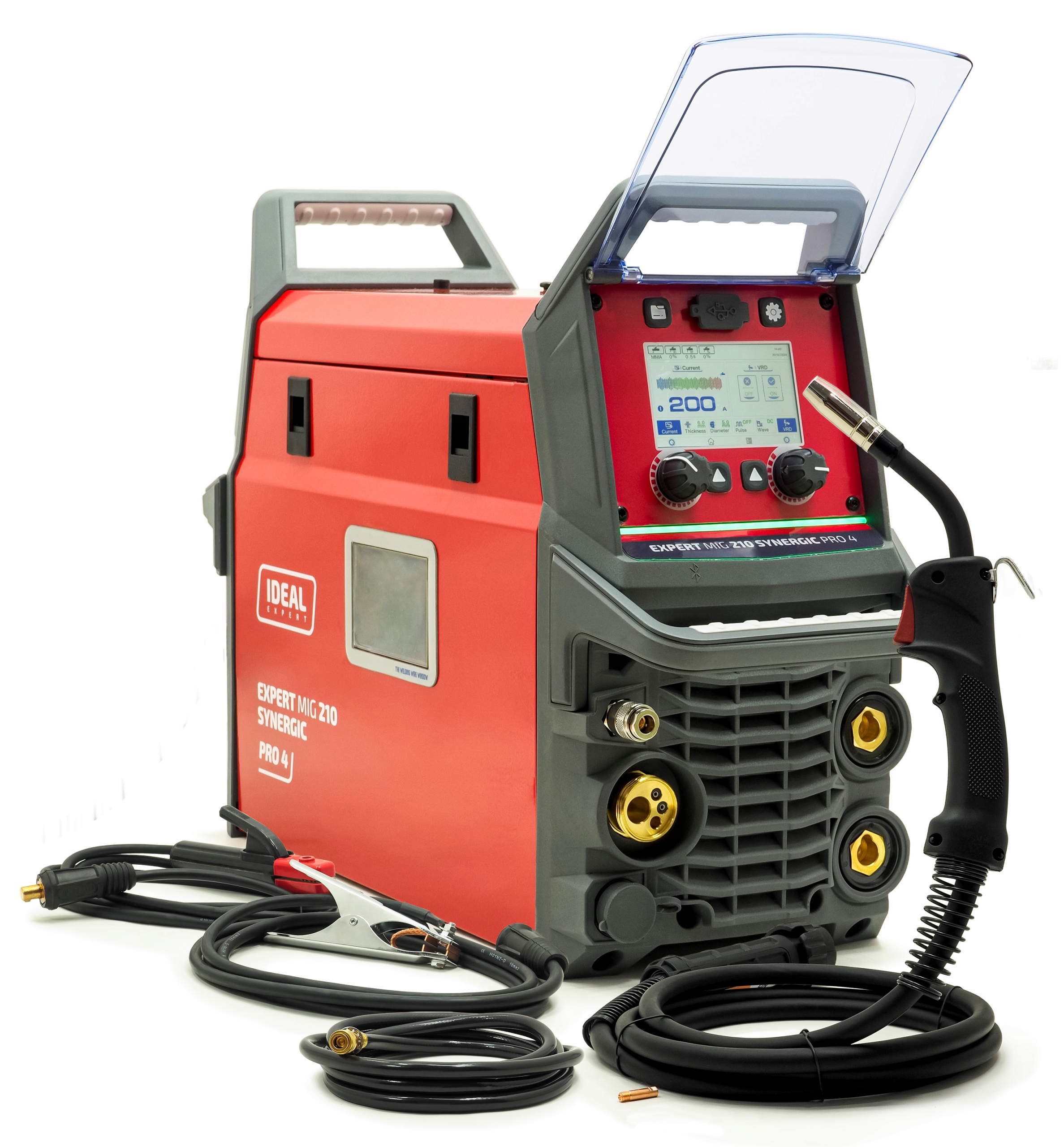 Svařovač Migomat Ideal Expert Mig 210 Synergic Pro4 LCD 200A Mma Tig Mig