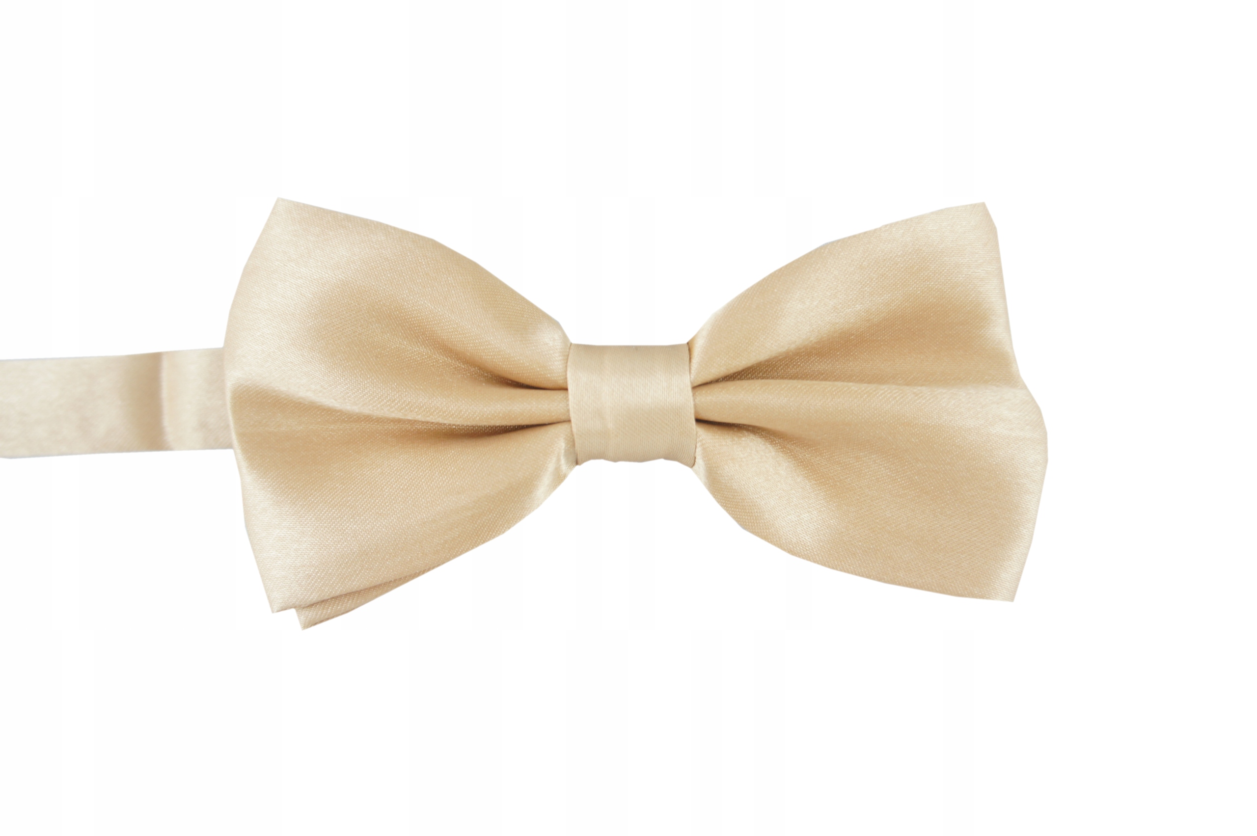 

Mucha męska 10-100lat satynowa gładka Beżowa Złota