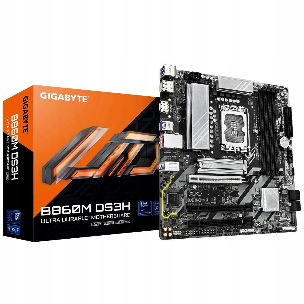 Gigabyte Mb Sc LGA1851 B860M DS3H, Intel B860, 4xDDR5, 2xDP, 1xHDMI, …