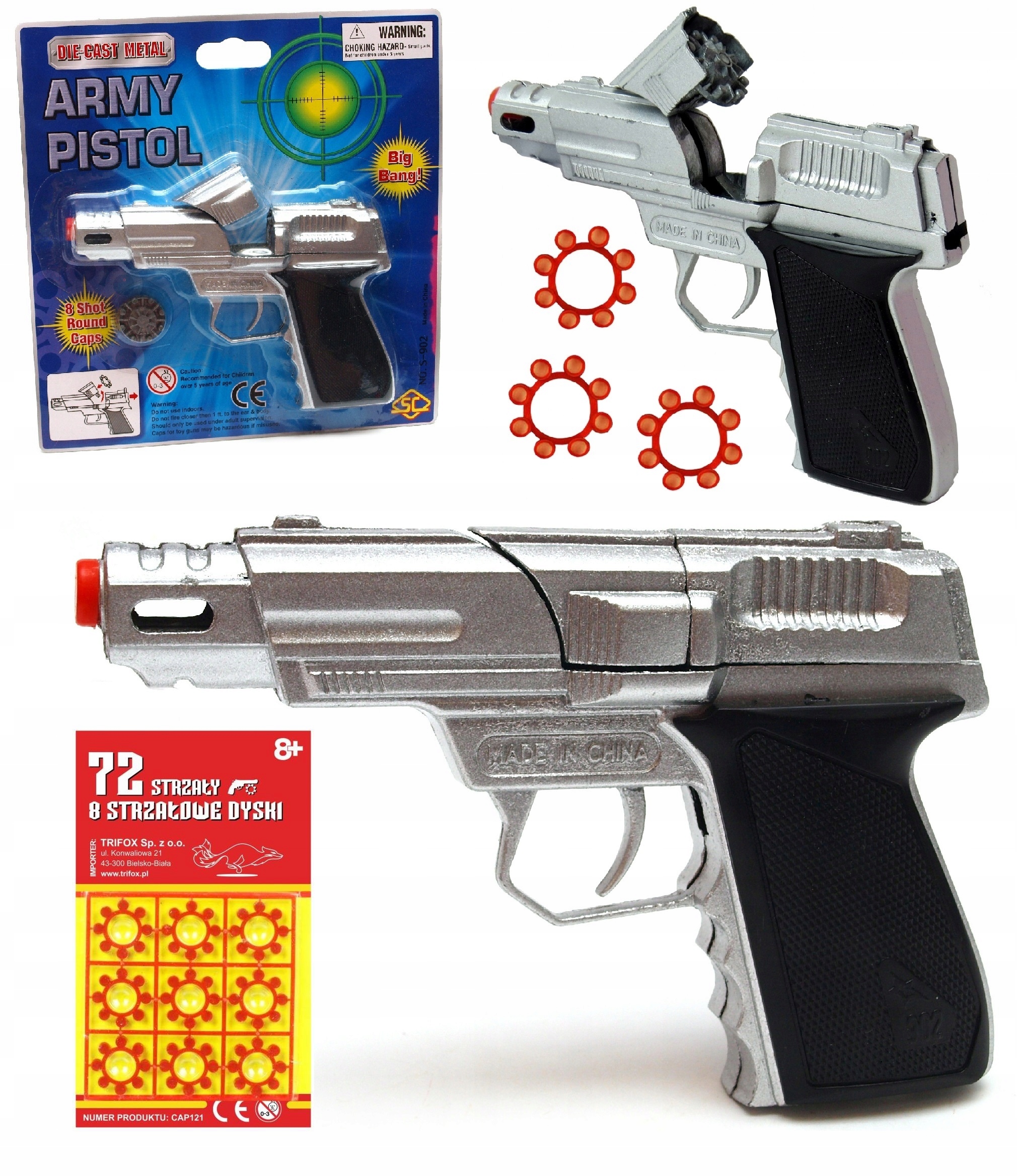 

Pistolet Na Kapiszony Metalowy Spłonka 72
