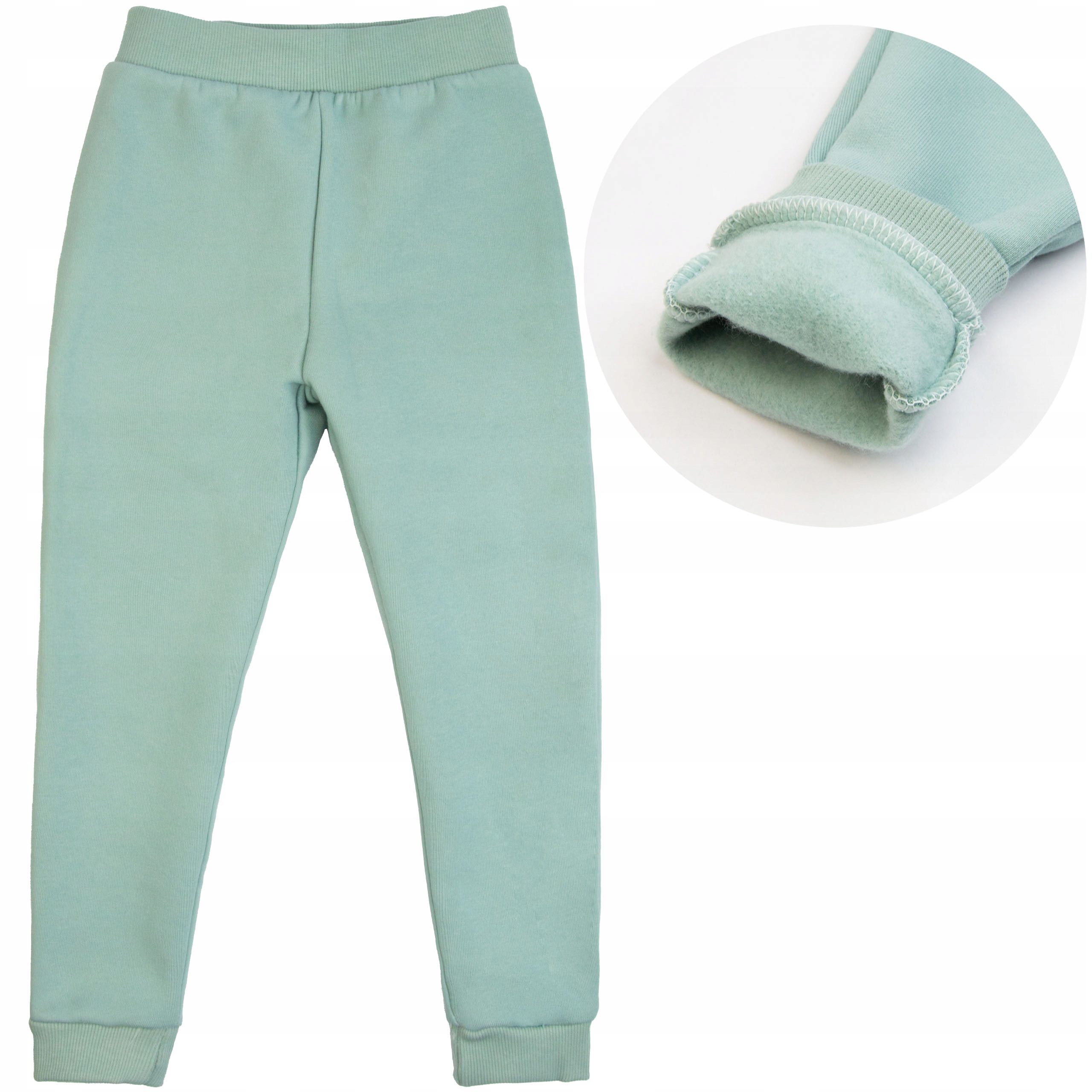 

Grube Spodnie Ocieplane dresowe z meszkiem 110