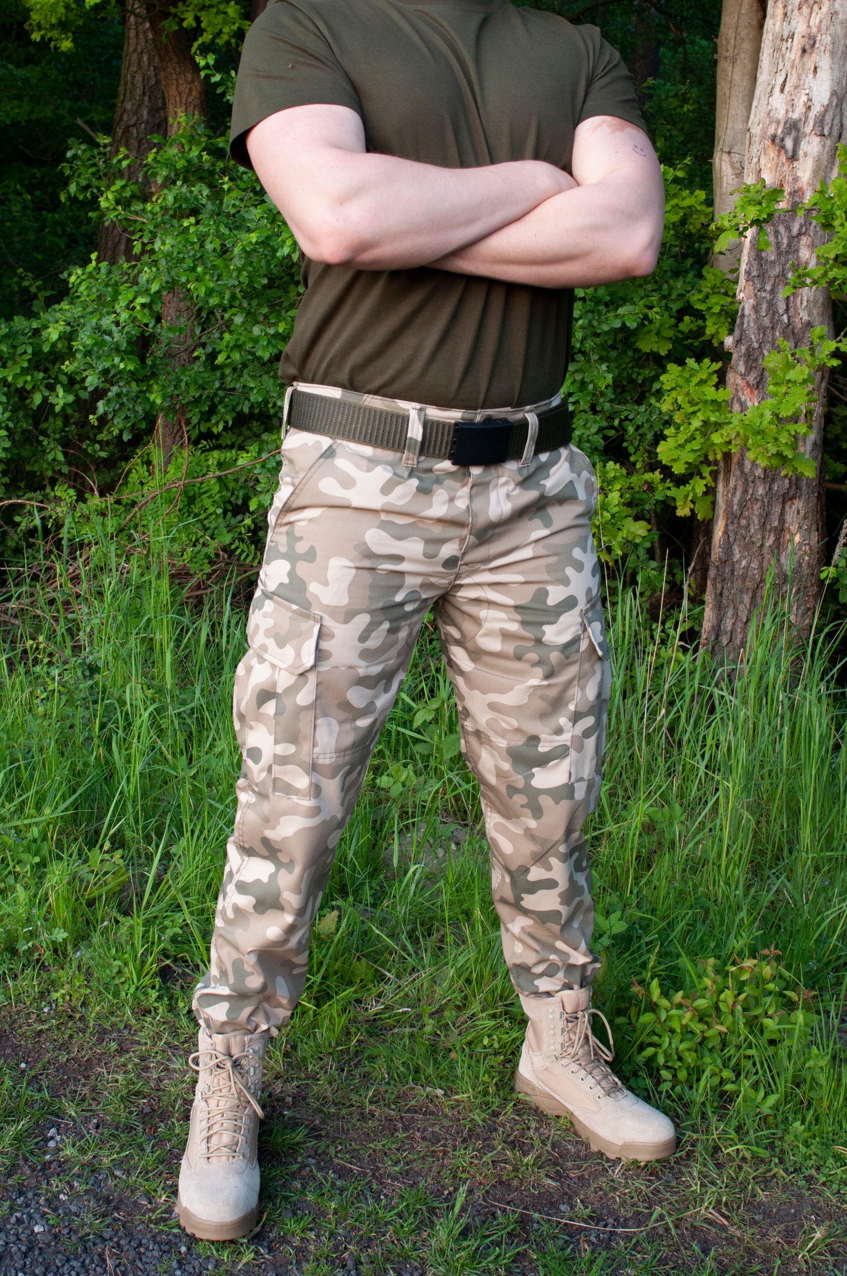 SPODNIE WOJSKOWE MORO PUSTYNNA BURZA HEKTOR 3XL Materiał dominujący bawełna