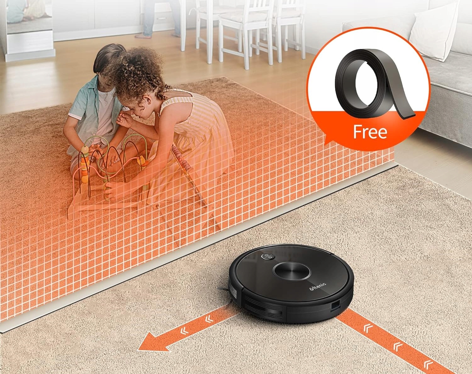 Robot Sprzątający Odkurzacz Samojezdny ULTENIC D5S PRO Aplikacja Model D5S PRO