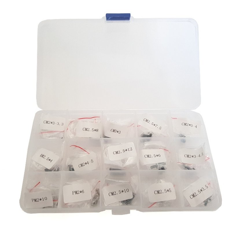 Zestaw śrubek M2 M2.5 M3 pudełko 80szt