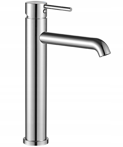 Umyvadlová Baterie Nabaltová Vysoká Stojící Chrom Komplet