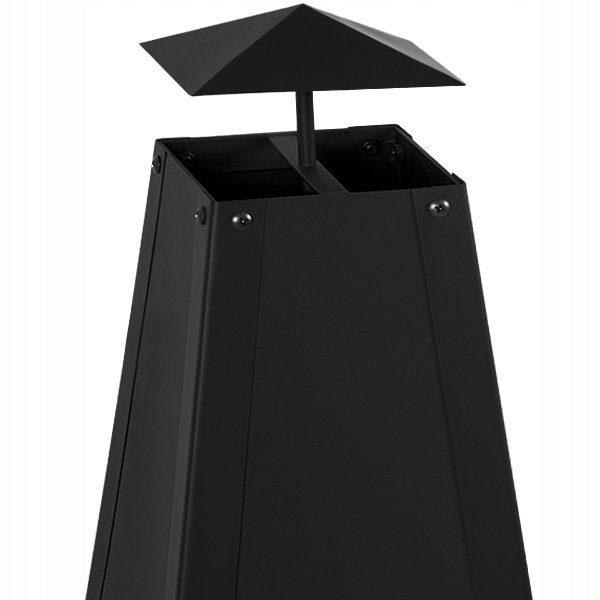 KOMINEK OGRODOWY PALENISKO GRILL PIRAMIDA Materiał metal