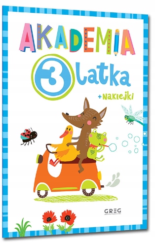 

Akademia trzylatka 3 latka naklejki Greg