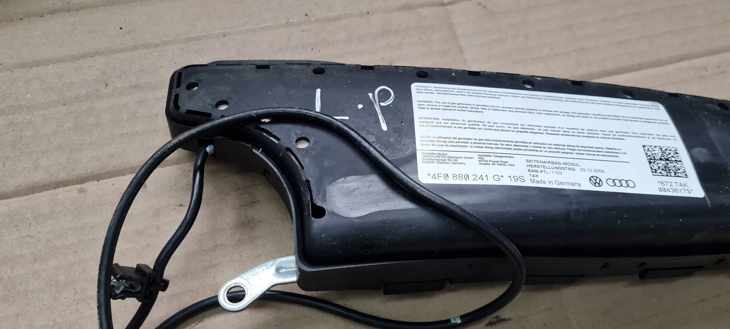 A6 C6 LIFT seat airbag airbag left left front ORG 4F0880241G