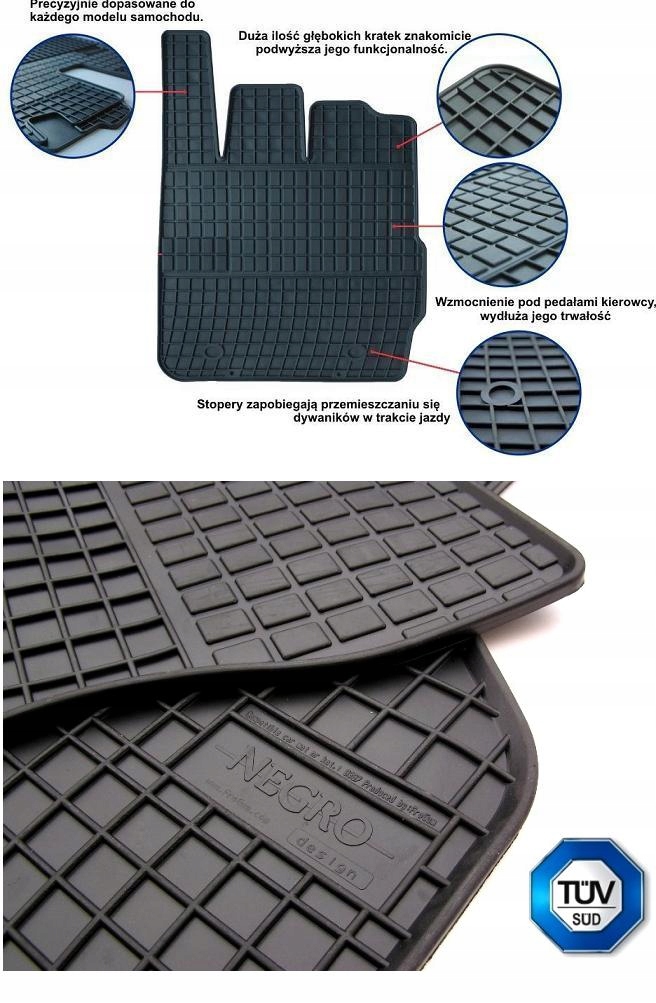 Dywaniki FroGum RENAULT CLIO V od 2019- Informacje dodatkowe bezzapachowe korytkowe