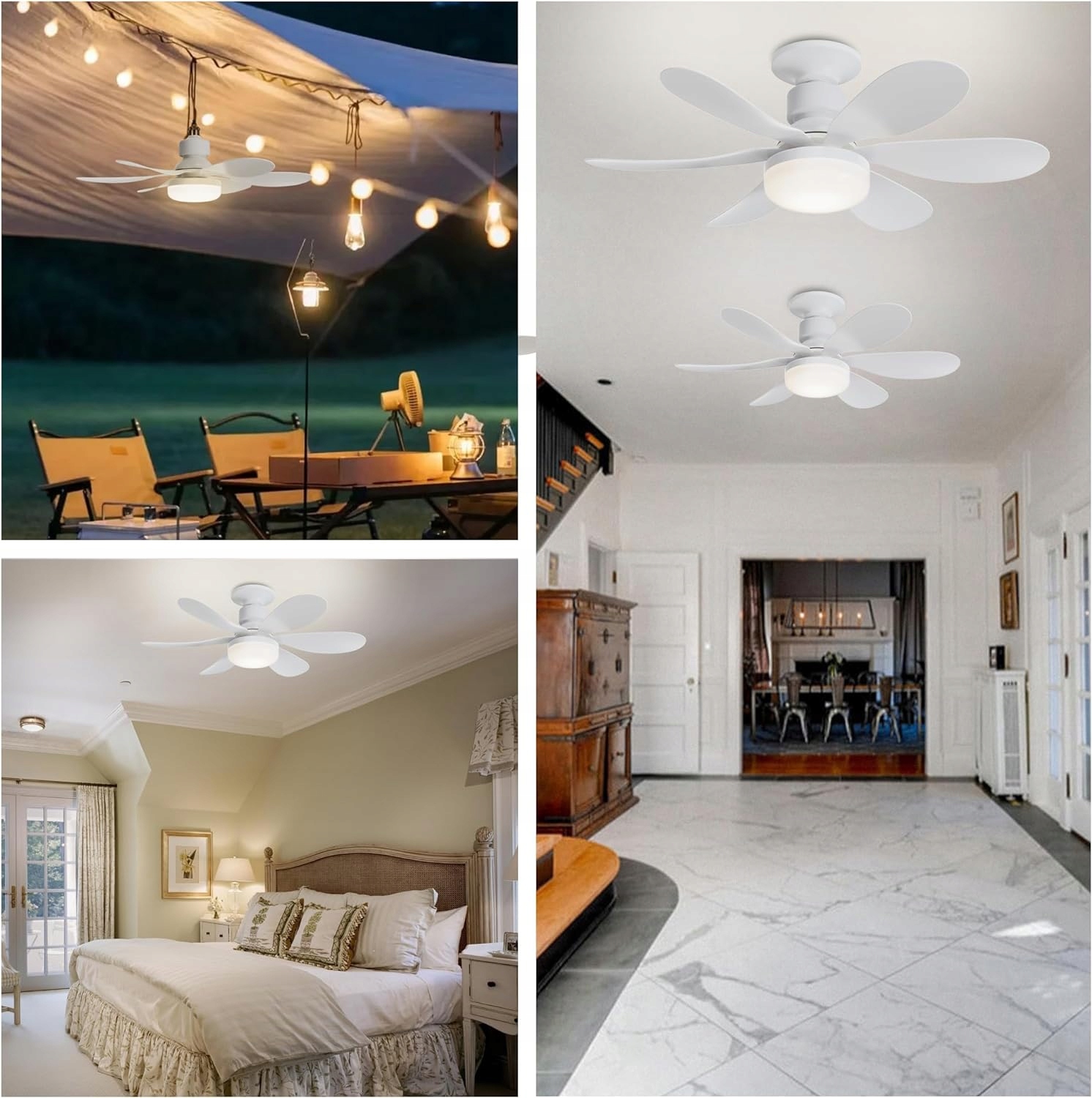 ZYRANDOL LED WENTYLATOR SUFITOWY WIATRAK LAMPA 40W + PILOT Długość/wysokość 52 cm