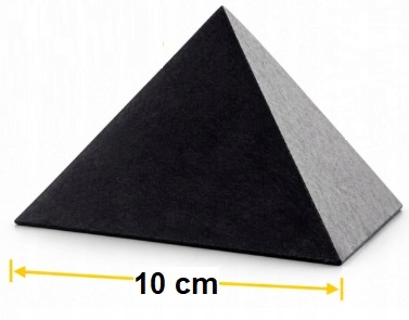 Piramida Szungit Polerowana 10 cm odpromiennik piramidy szungitowe
