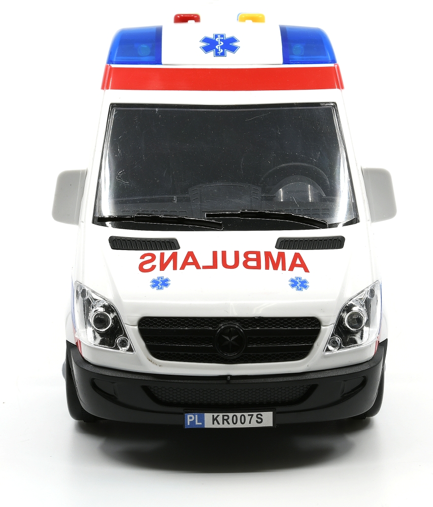 POGOTOWIE KARETKA AMBULANS MÓWI PO POLSKU ŚWIECI Model karetka